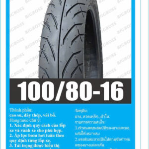 Lốp Xe Máy BIGBOSS 100/80-16- TL (Trước SH 125/150 )