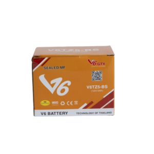 ẮC QUY XE MÁY V6 GTX – mã V6TZ5-BS (12V-5Ah).