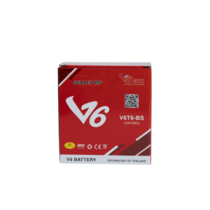 ẮC QUY XE MÁY V6 – mã V6T6-BS (12V – 6Ah).